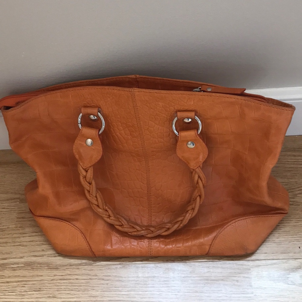 Roberta Gadolfi burnt orange handbag. EUC